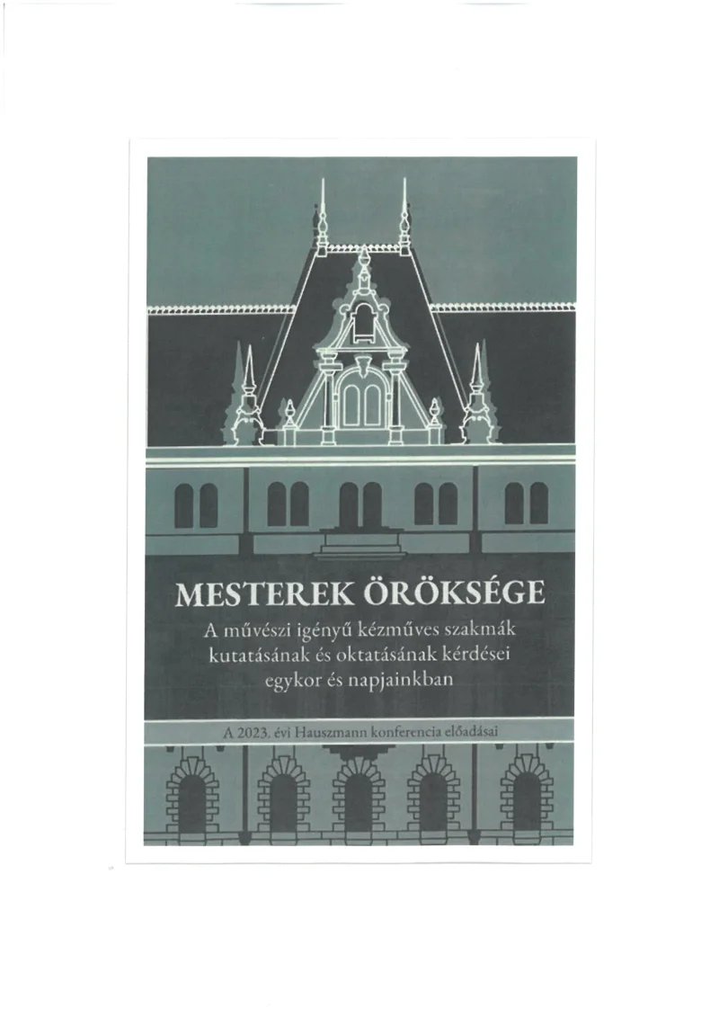 Mesterek öröksége borito